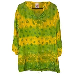 India Boutique Tunic Top Coverup Free Size